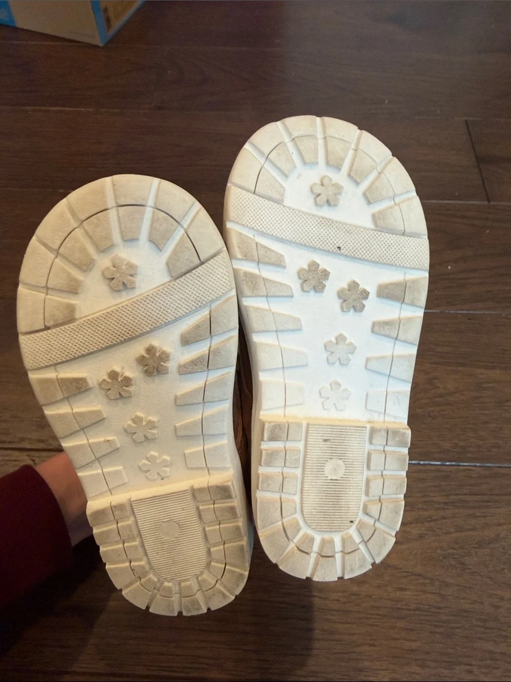 Little & Loved Tan Leather Lace-Up Boots Toddler Size 6 - C39-088